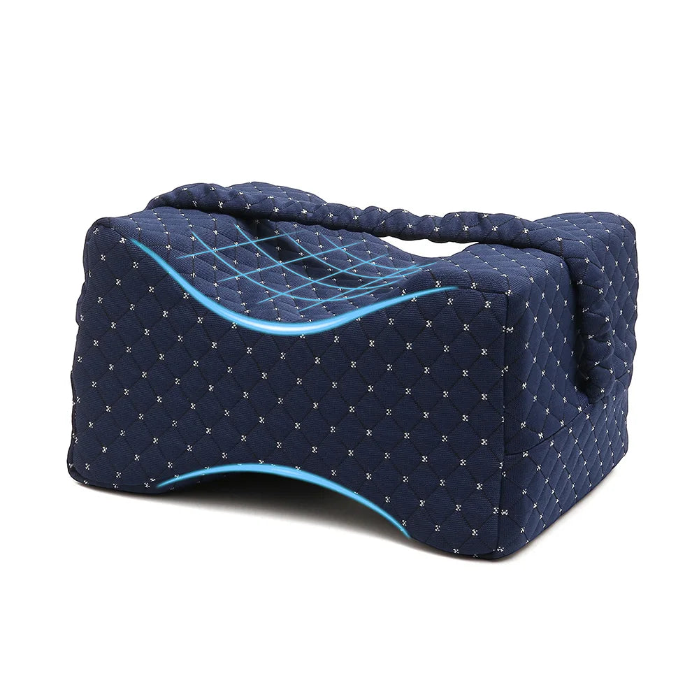 Élu Knee Support Pillow - Memory Foam Leg And Hip Alignment Cushion