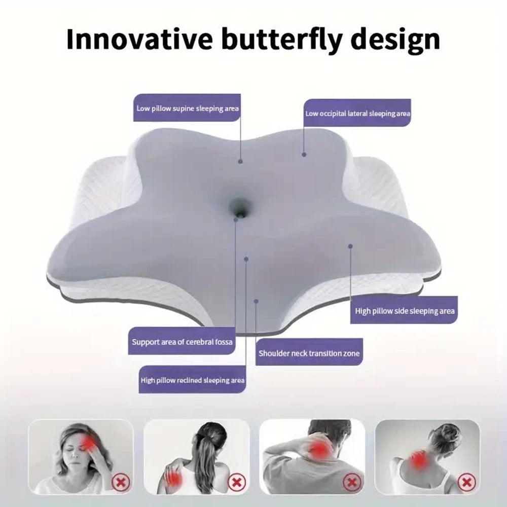 Élu Cervical Support Pillow — Memory Foam Contour Design