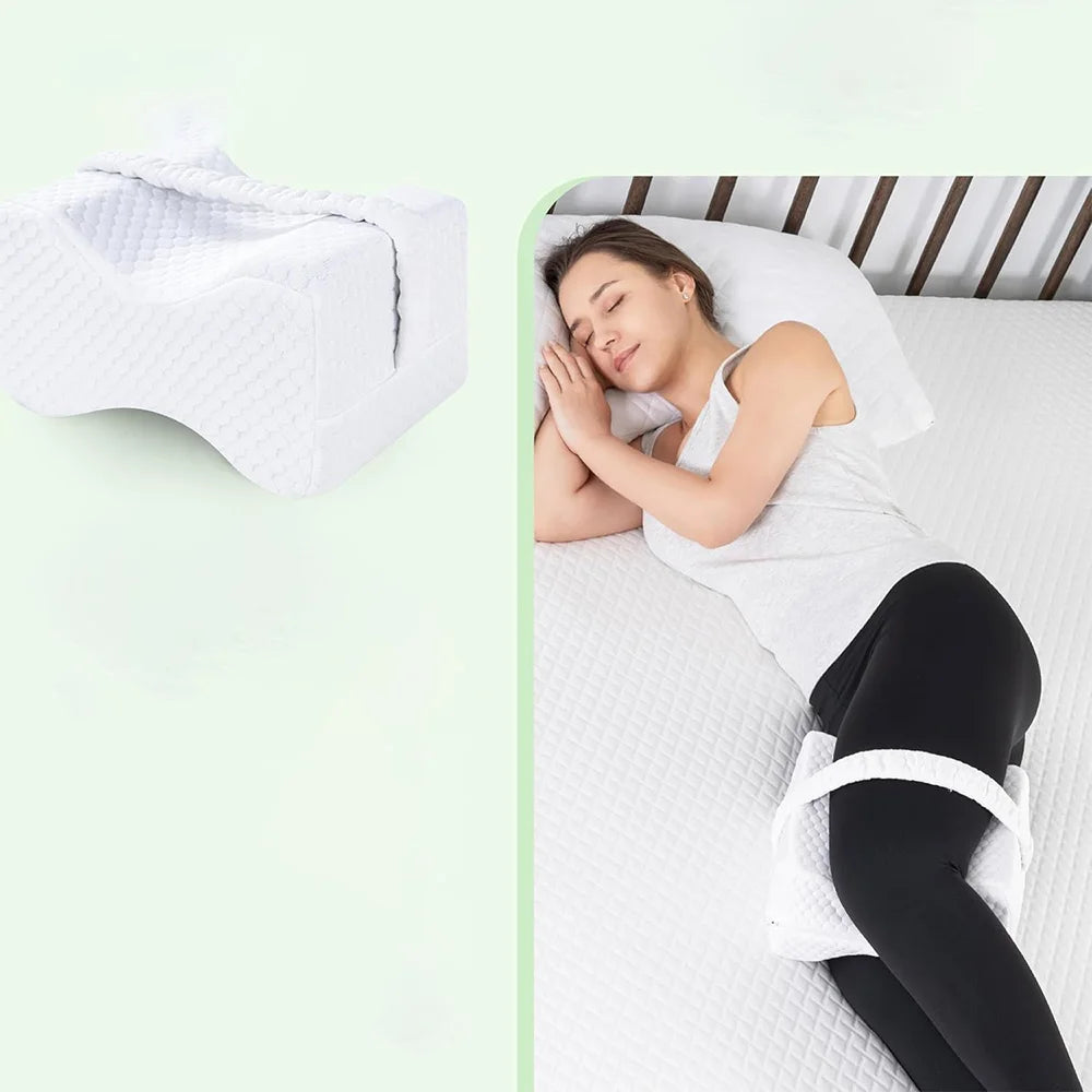 Élu Knee Support Pillow - Memory Foam Leg And Hip Alignment Cushion