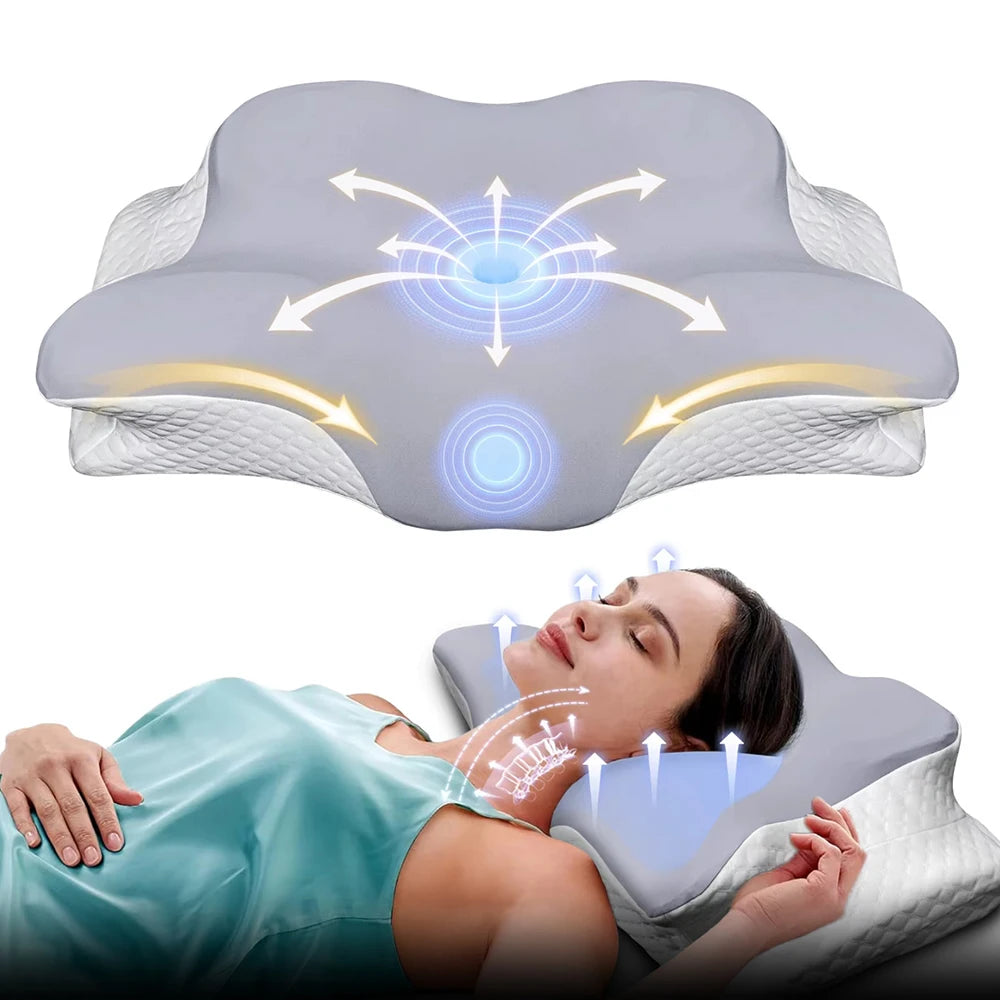 Élu Cervical Support Pillow — Memory Foam Contour Design