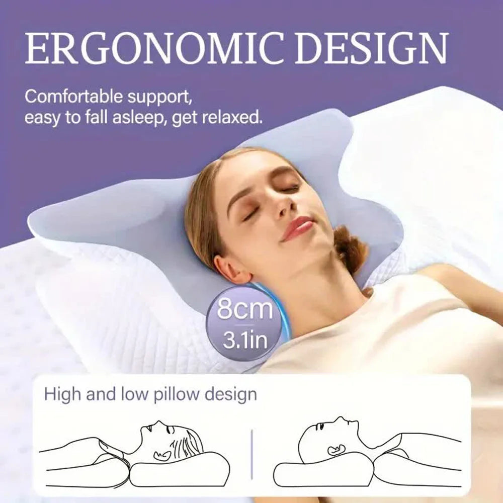 Élu Cervical Support Pillow — Memory Foam Contour Design