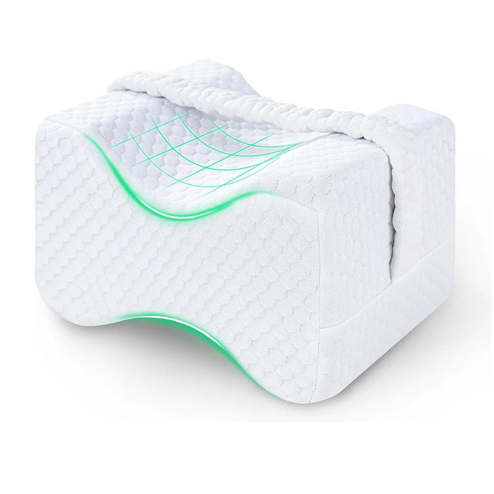 Élu Knee Support Pillow - Memory Foam Leg And Hip Alignment Cushion
