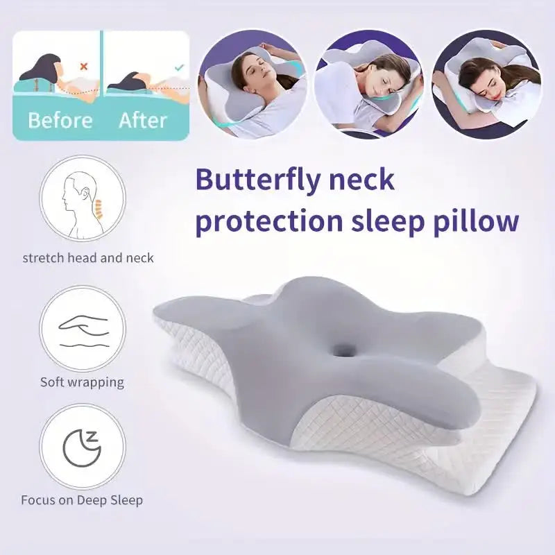 Élu Cervical Support Pillow — Memory Foam Contour Design